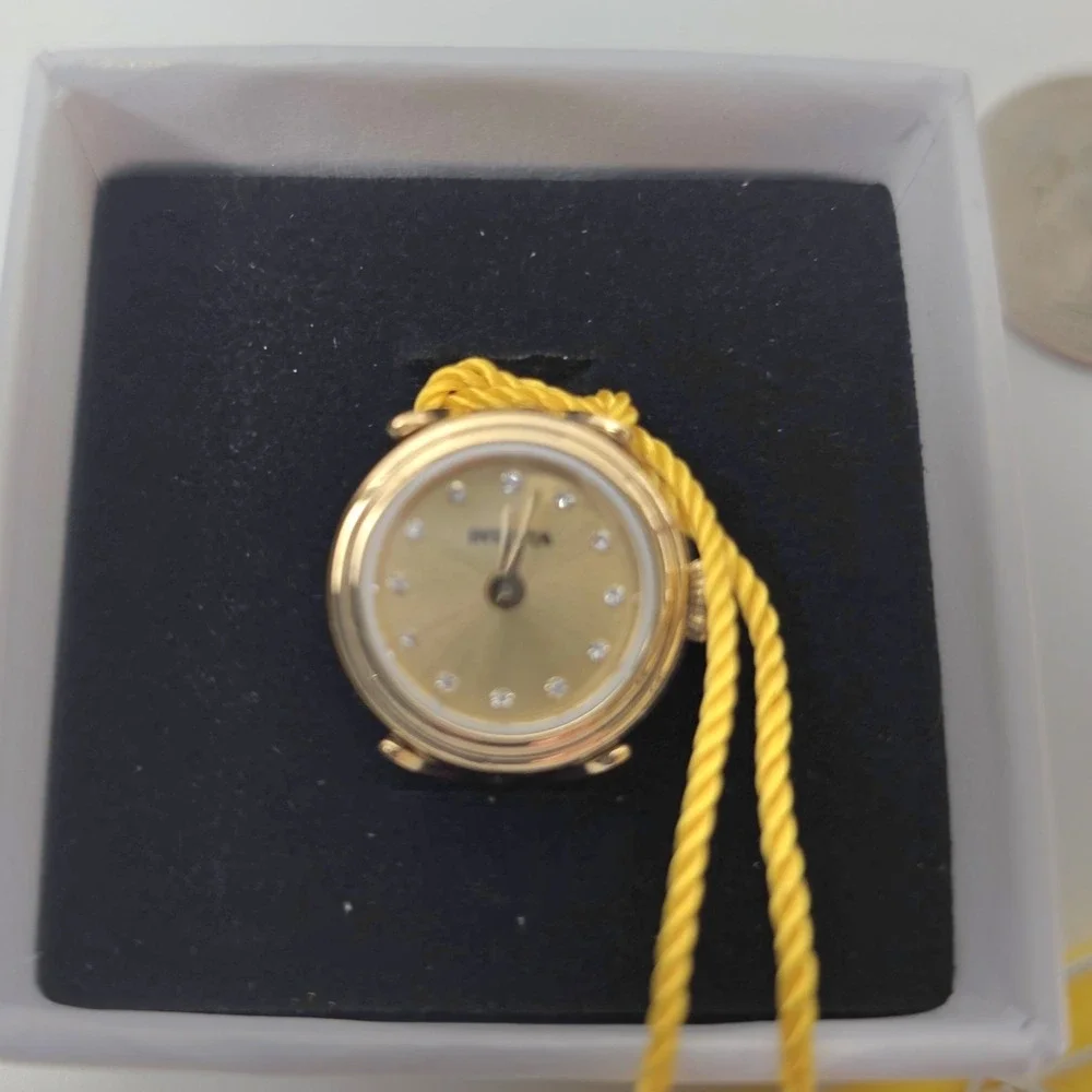 NEW Invicta Angel Women's Ring Watch - 17.5mm, Gold (44483) #0427